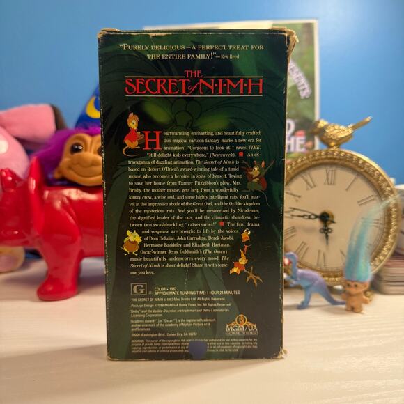 The Secret of NIMH VHS 1982 • Don Bluth • Cartoon Moviestars • Tested Works - Picture 2 of 3